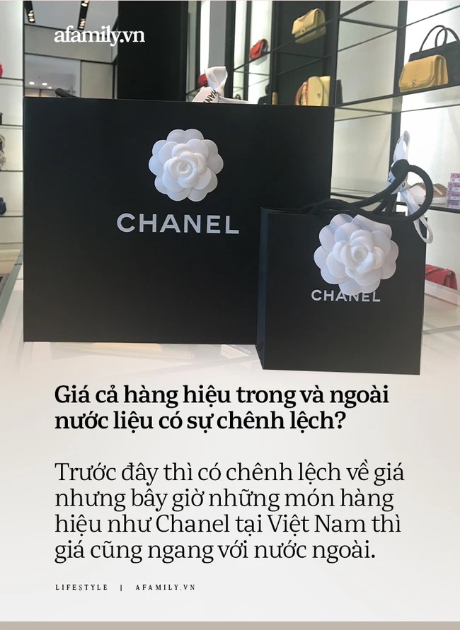 Giá cả hàng hiệu trong và ngoài nước